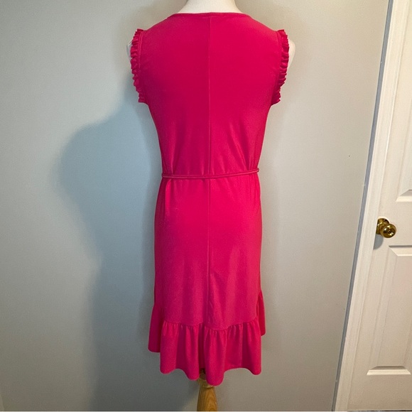 Tiana B.  Ruffle sleeveless dress fuchsia Small - Picture 2 of 6